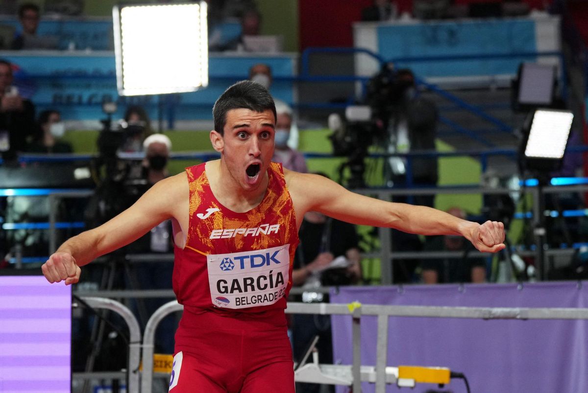 El murcià Mariano García es proclama campió dels 800 metres en el Mundial ‘indoor’ de Belgrad El murcià Mariano García es proclama campió dels 800 metres en el Mundial ‘indoor’ de Belgrad
