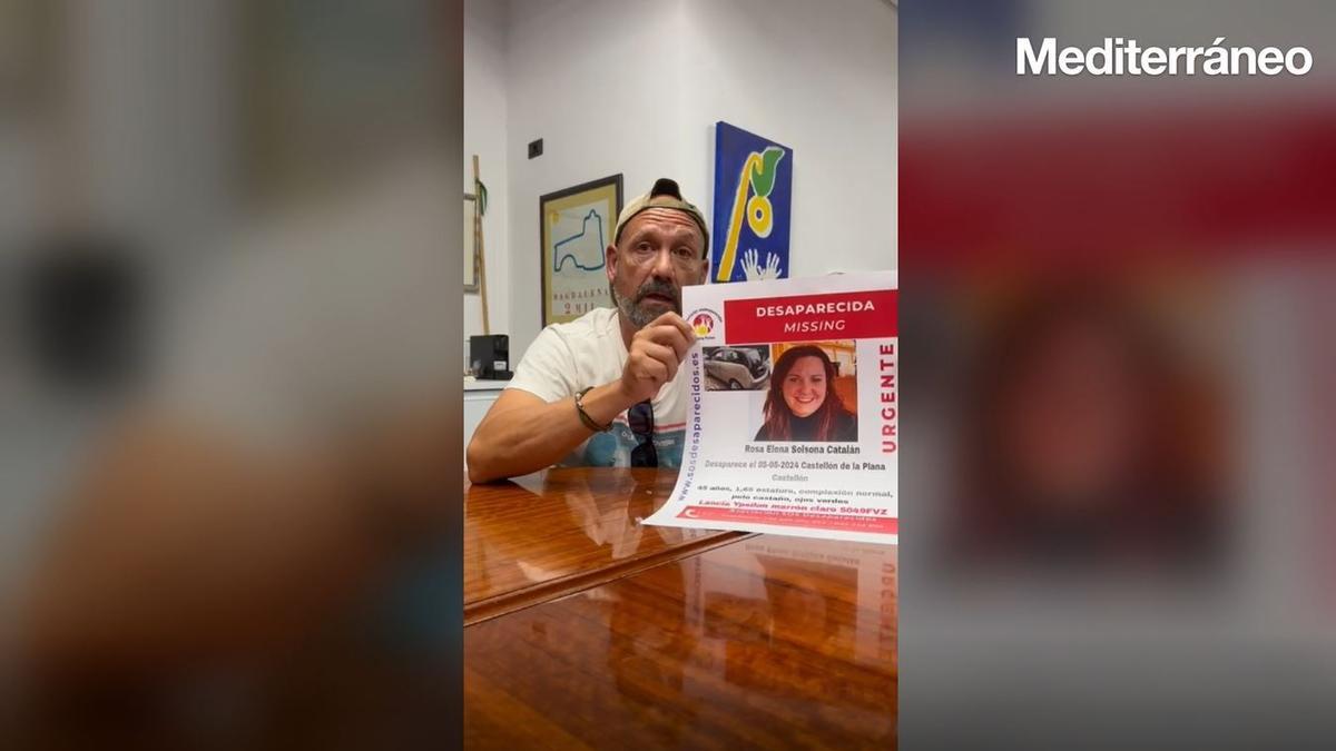 Vídeo: El marido de la mujer desaparecida en Castelló pide colaboración ciudadana