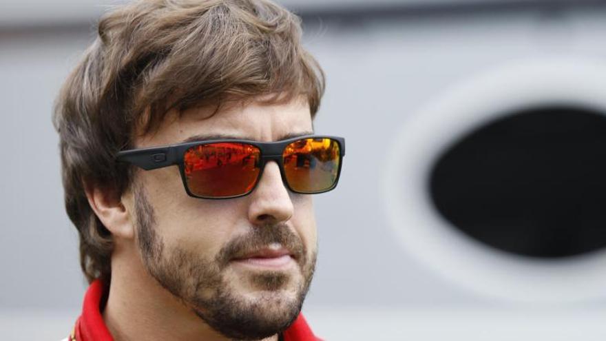 Fernando Alonso en el GP de Singapur.