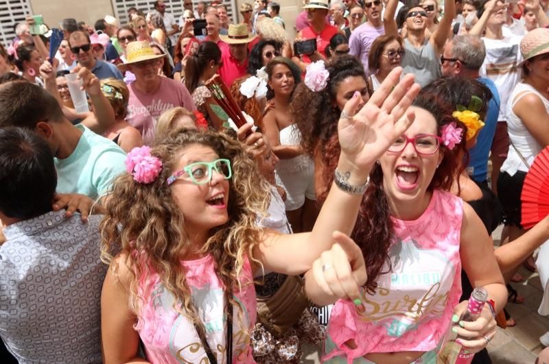 Primera jornada de la Feria de Málaga en el centro.