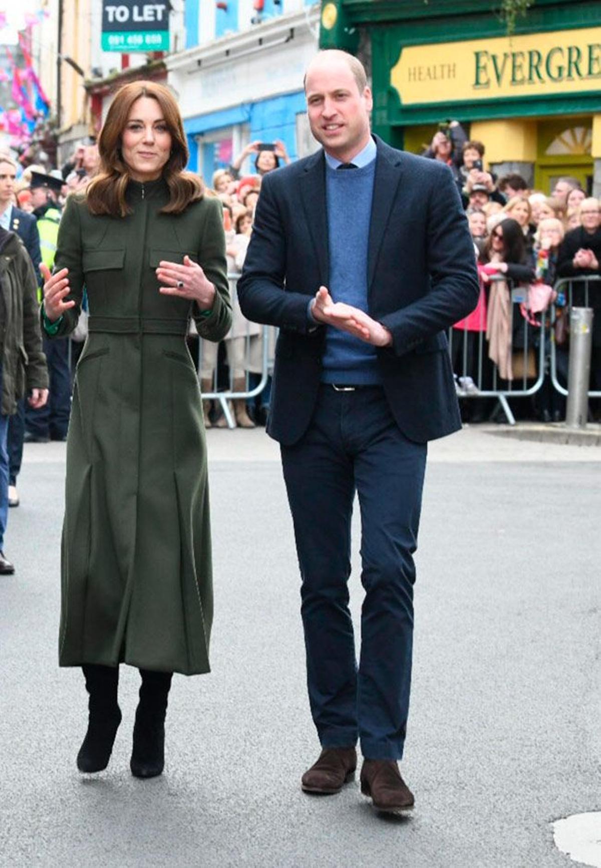 Kate Middleton y el príncipe William en su último día de tour por Irlanda
