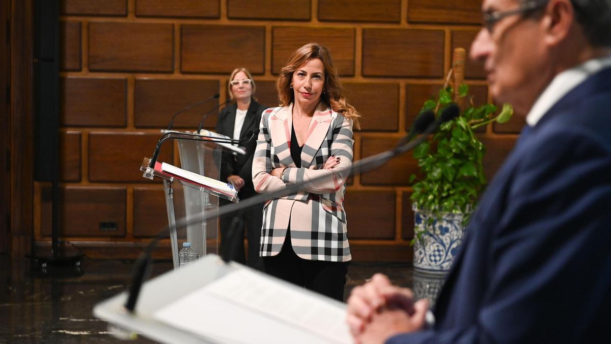 Natalia Chueca y Julio Calvo, de Vox, en una imagen de archivo.