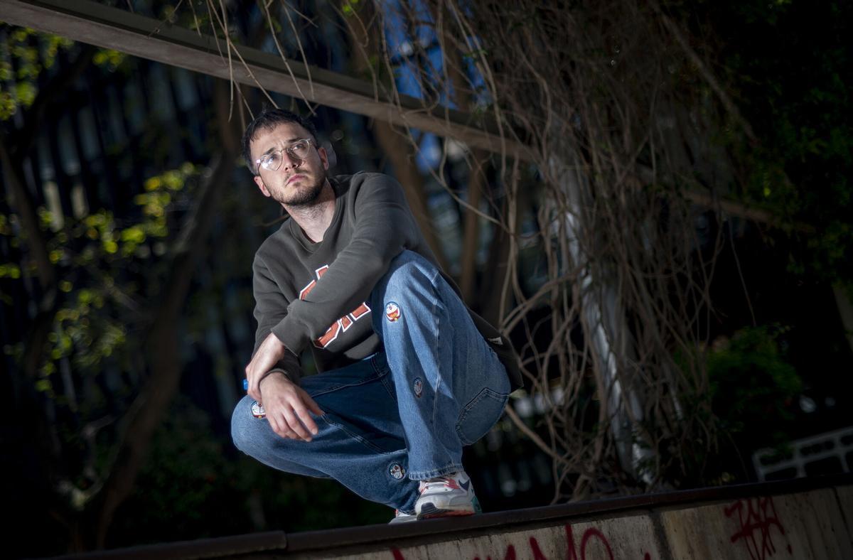 Barcelona. . 07.05.2025. Cultura. El rapero catalán LilDami. Fotografía de Jordi Cotrina