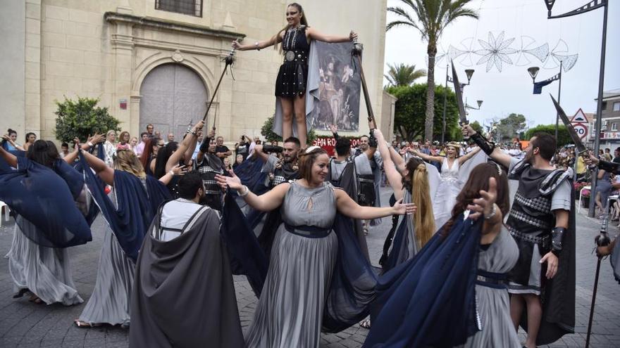 Una representación del Gran Desfile Íbero Romano llevado a cabo ayer en Fortuna.