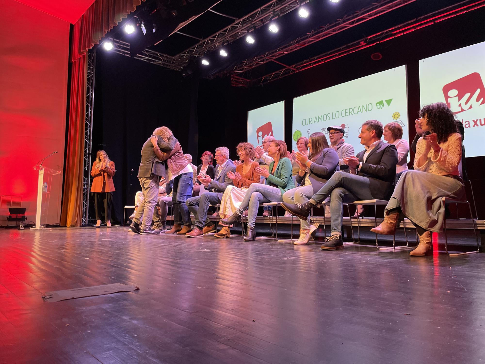 Presentación de la candidatura de Aníbal Vázquez, en el Auditorio Teodoro Cuesta de Mieres.