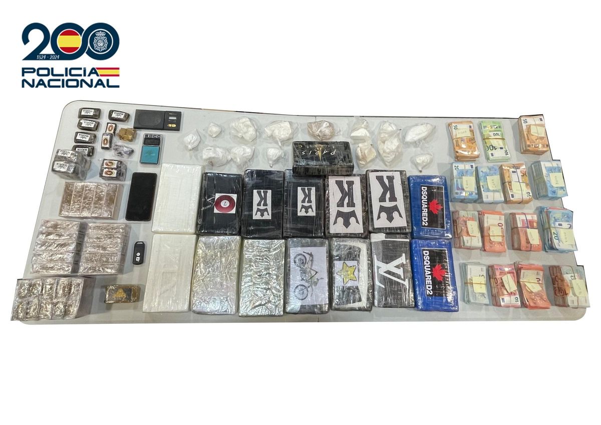 Droga incautada en el local comunitario de Arinaga