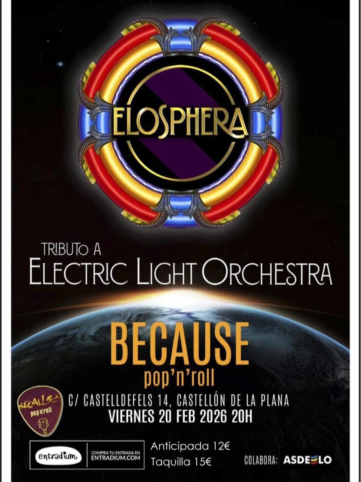 Tributo a ELO en Because Pop'n'Roll