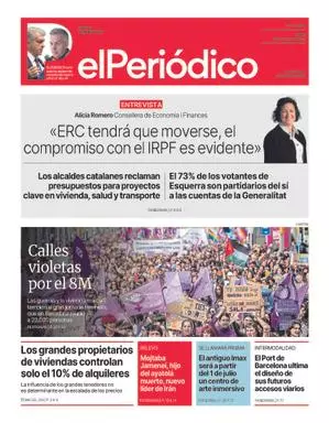 La portada de EL PERIÓDICO del 9 de marzo de 2026