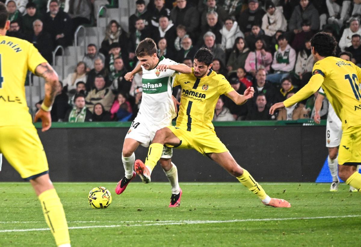 Las mejores imágenes del Elche CF - Villarreal CF (1-3)