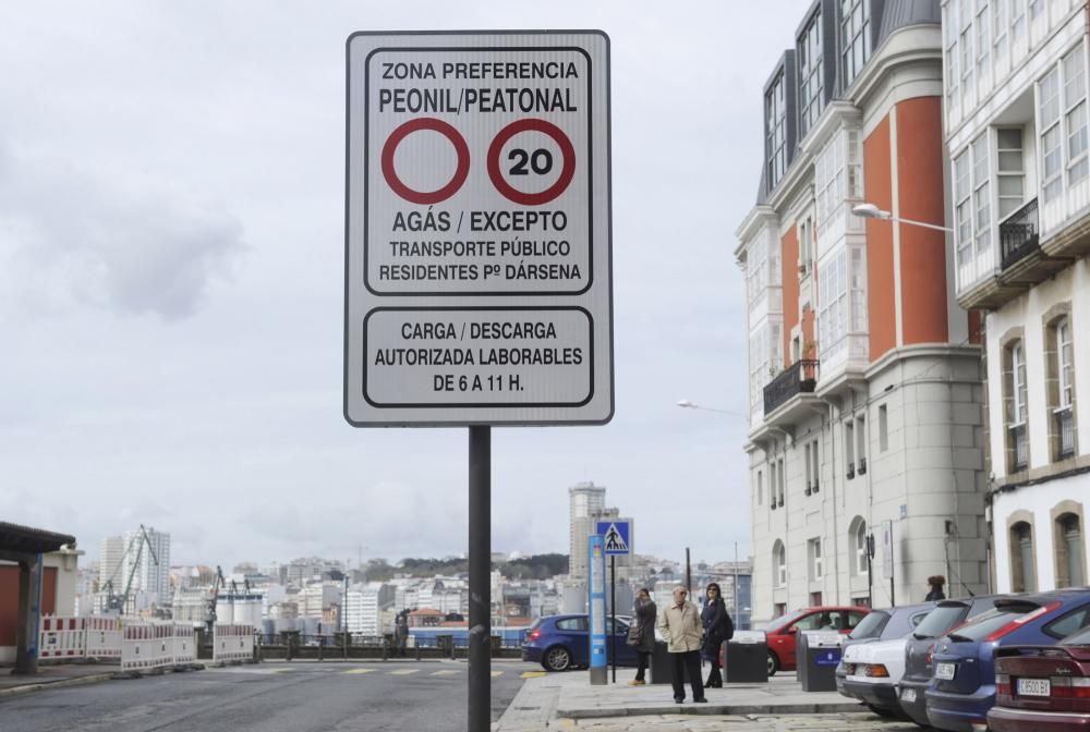 La restricción del tráfico en la Marina