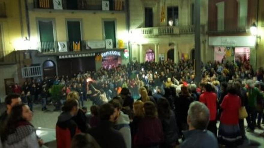 La plaça de Sant Pere durant la festa