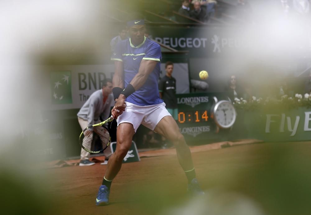 Partido de cuartos de final de Roland Garros entre Nadal y Carreño