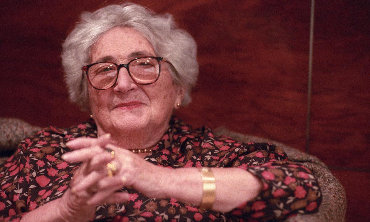 Rosa Chacel, en un hotel de Barcelona, en 1992.