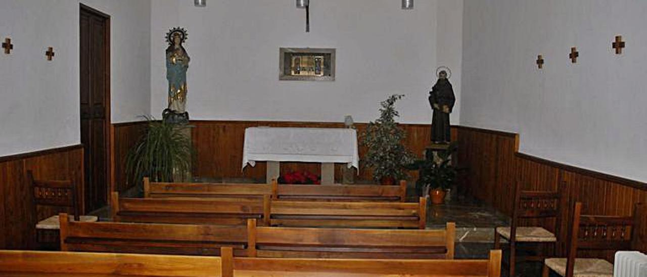 Una imagen de la capilla del convento.