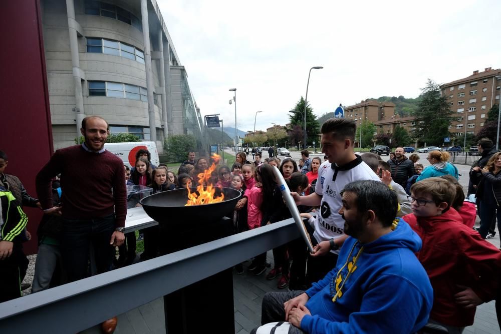 La antorcha olímpica llega a Mieres