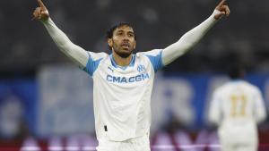 Marseille (France), 25/11/2025.- Pierre-Emerick Aubameyang of Olympique Marseille celebrates after scoring a goal against Newcastle during the UEFA Champions League league phase match between Olympique Marseille and Newcastle United, in Marseille, France, 25 November 2025. (Liga de Campeones, Francia, Marsella) EFE/EPA/GUILLAUME HORCAJUELO