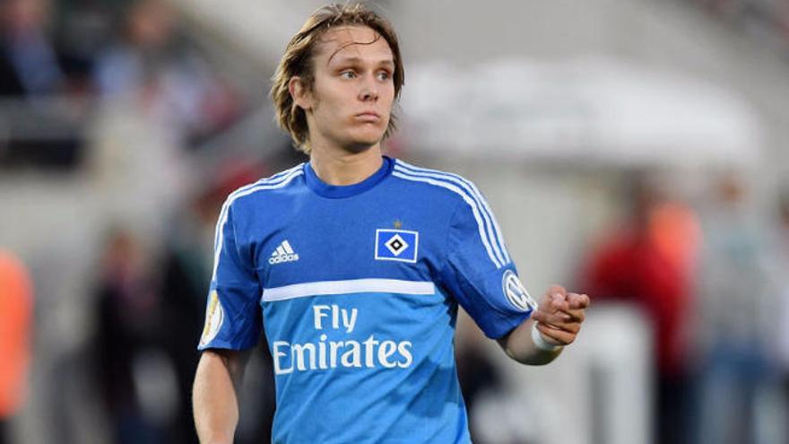 Halilovic, durante un partido con el Hamburgo.