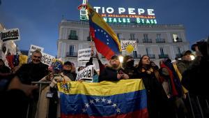 La manifestación convocada en Madrid para apoyar a Edmundo González como presidente electo de Venezuela, en imágenes
