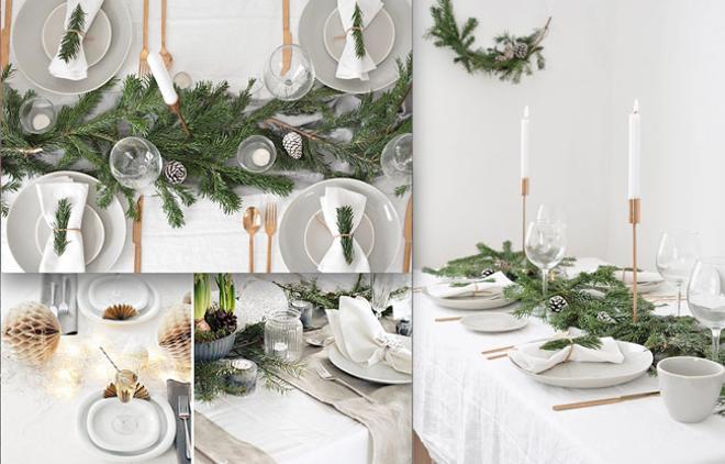 Ideas de decoración para la mesa de Navidad