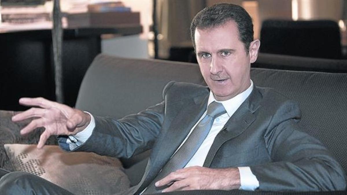 El presidente sirio, Bashar el Asad, aliado de Hizbulá, que le apoya en la guerra civil frente a los rebeldes.