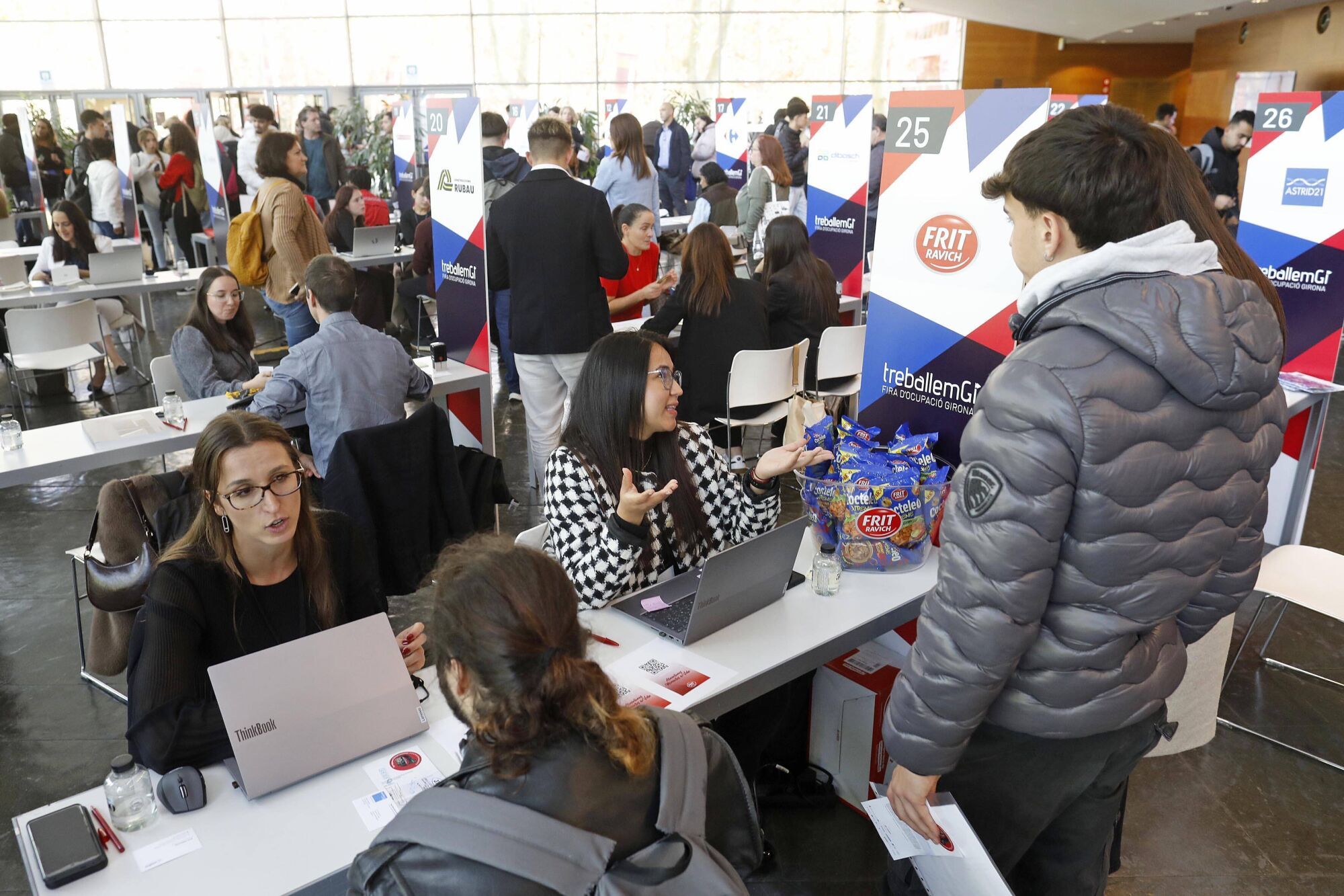 Girona. Auditori. 17a Fira ocupacio TreballemGi 2025.