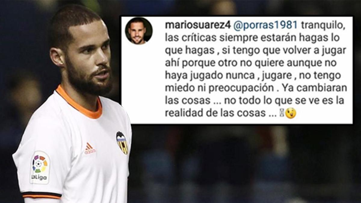 Éste es el comentario colgado por Mario Suárez en su cuenta de Instagram