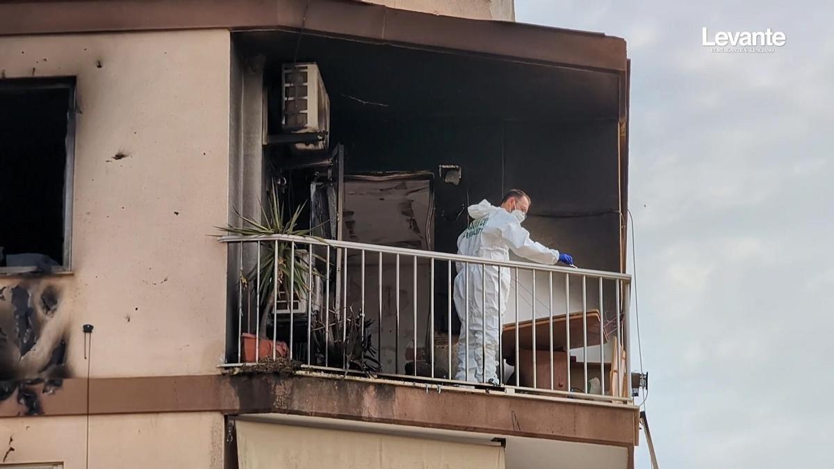 La Guardia Civil investiga las causas de la explosión que ha dejado un fallecido en Benifaió