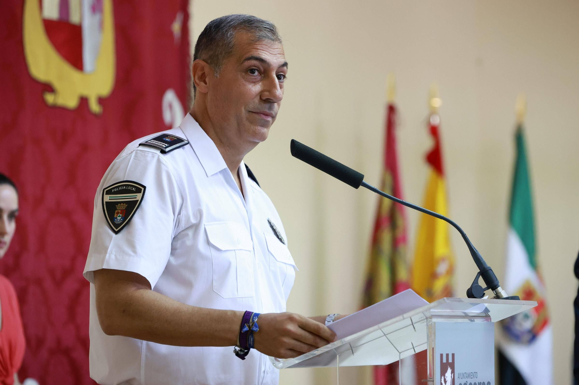 Acto institucional de la Policía Local de Cáceres por la festividad de la Virgen del Carmen