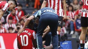 Alarma Nico Williams en Bilbao