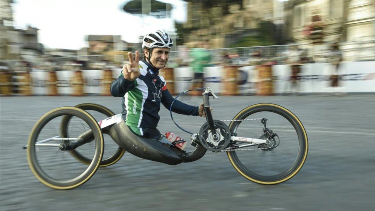 Zanardi llevaba muchos años participando en pruebas con su 'handbike'