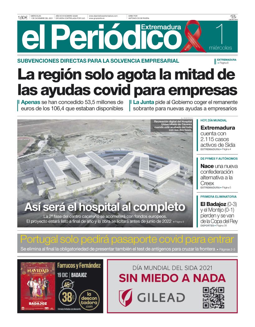 Consulta la portada correspondiente al día 1 de diciembre del 2021