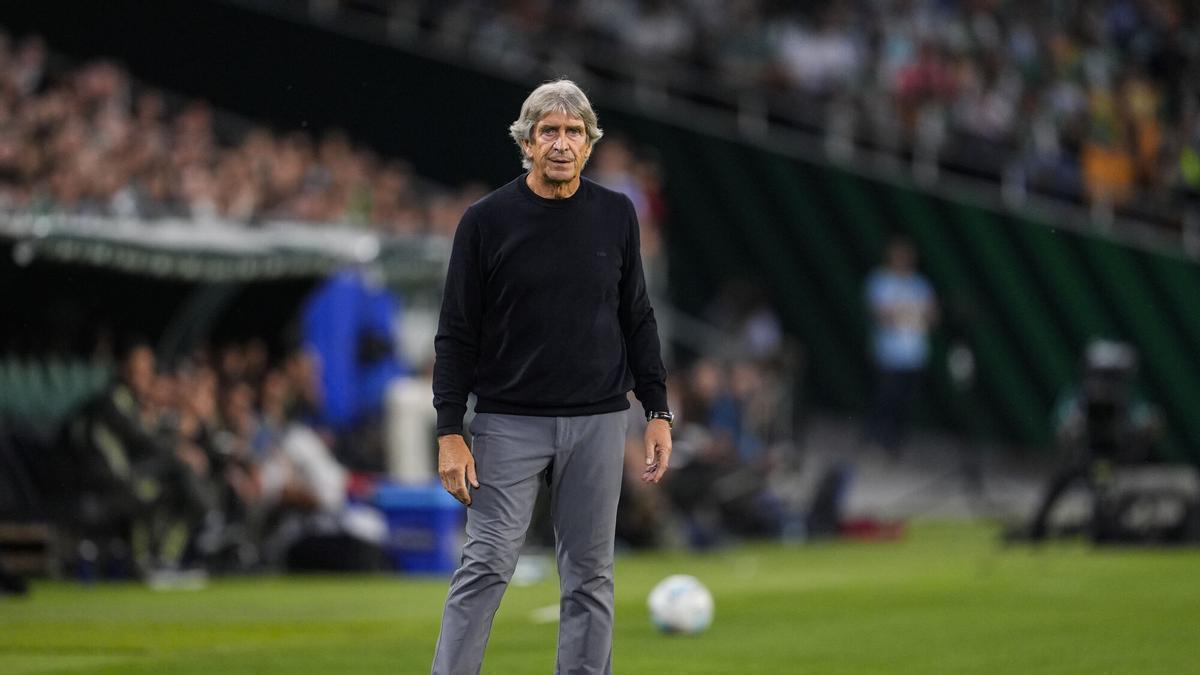 Manuel Pellegrini durante el Betis-Madrid en La Cartuja