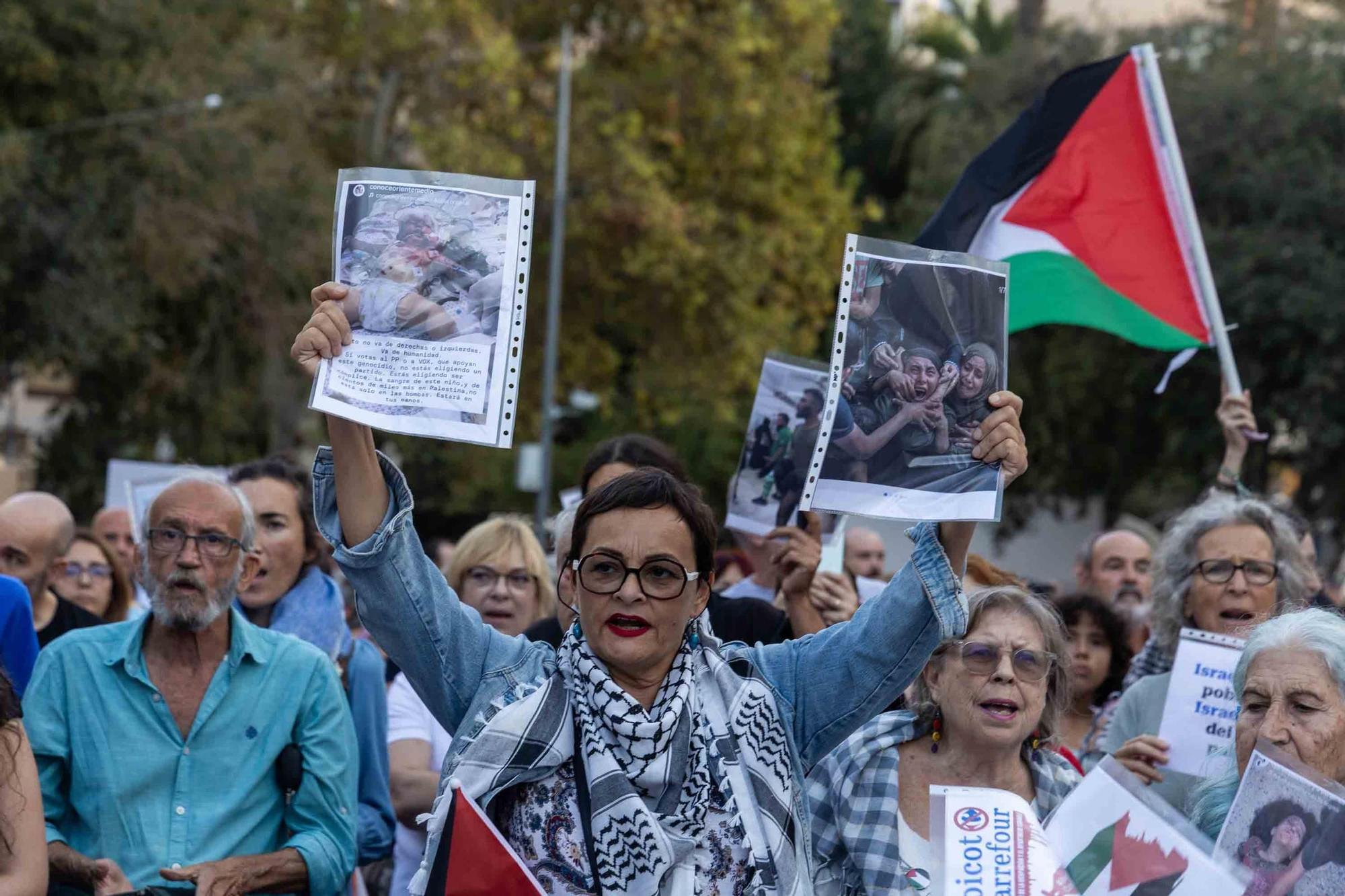 Medio millar de voces claman en la Muntanyeta por la liberación de la flotilla y el boicot a Israel
