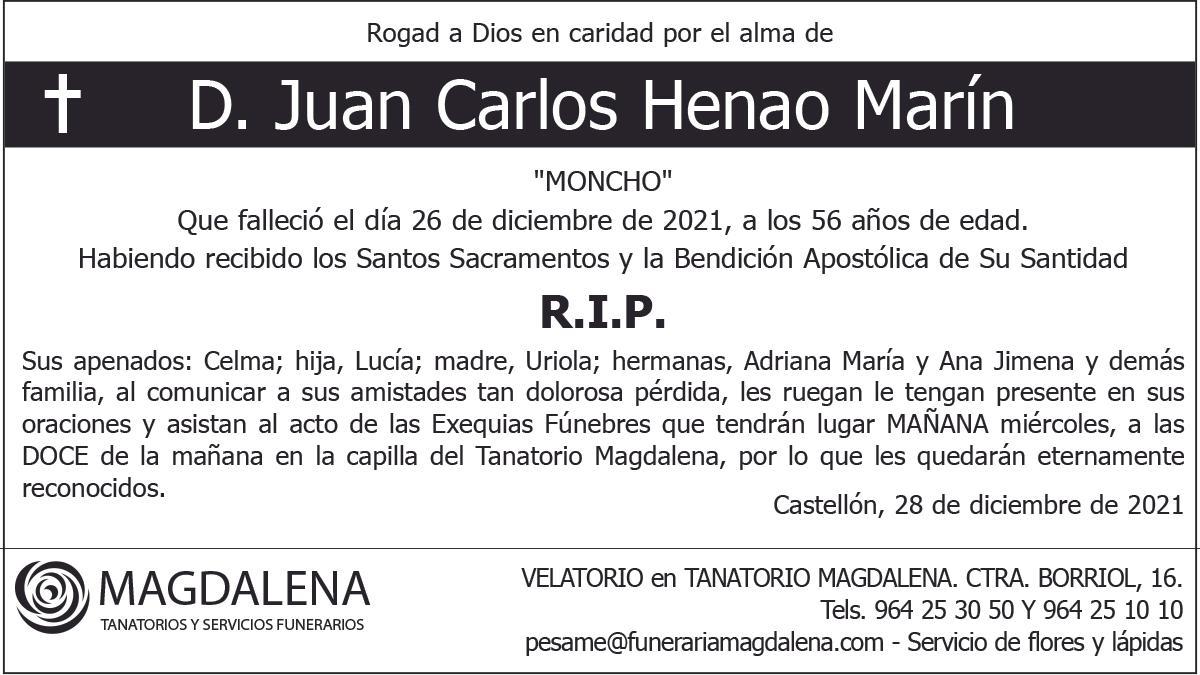 D. Juan Carlos Henao Marín
