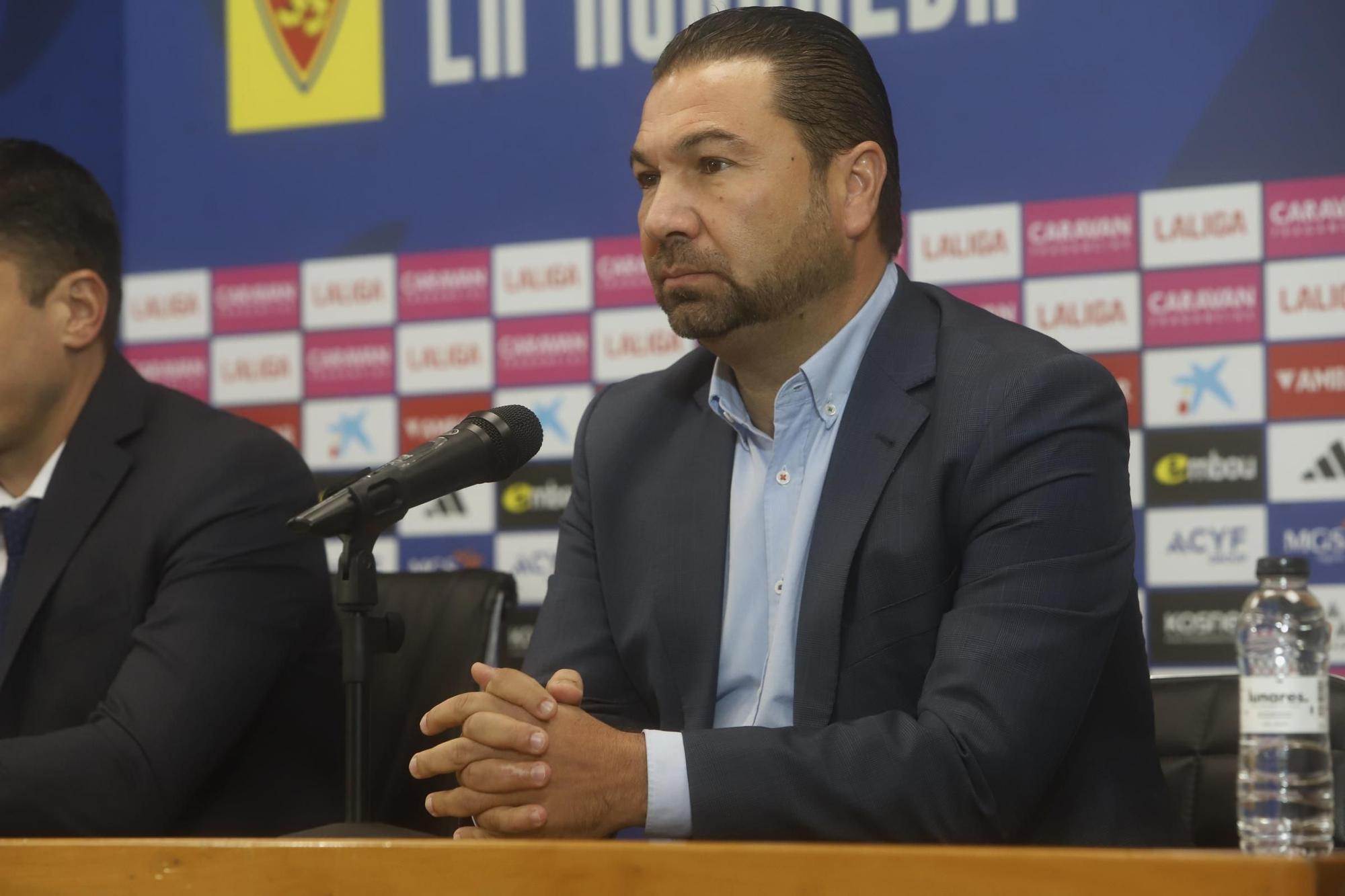 En imágenes | Presentación de Julio Velázquez como entrenador del Real Zaragoza