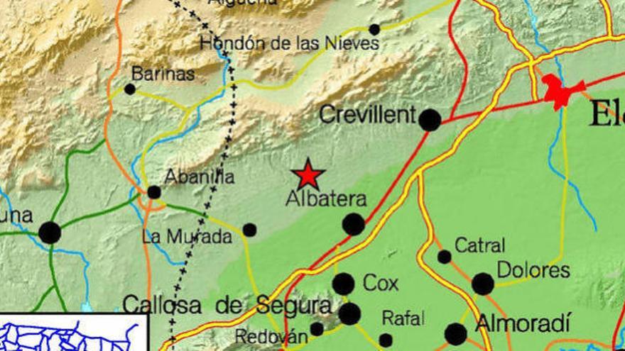 El epicentro se ha registrado al noroeste de Albatera.