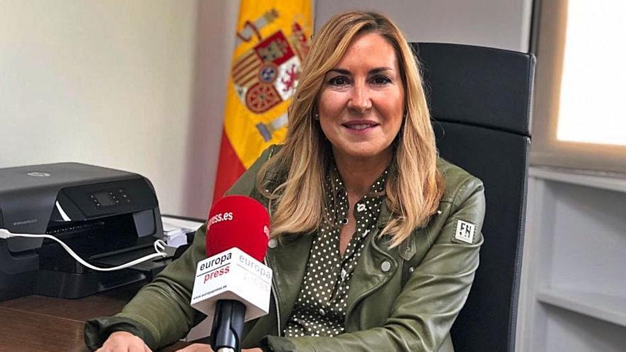 Ana Beltrán, vicesecretaria de Organización del PP, ayer en Teruel.