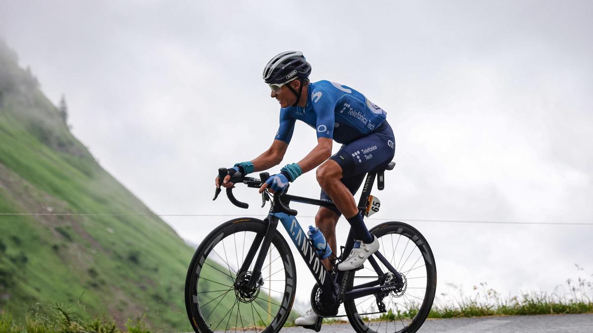 Enric Mas, en una etapa del Tour.