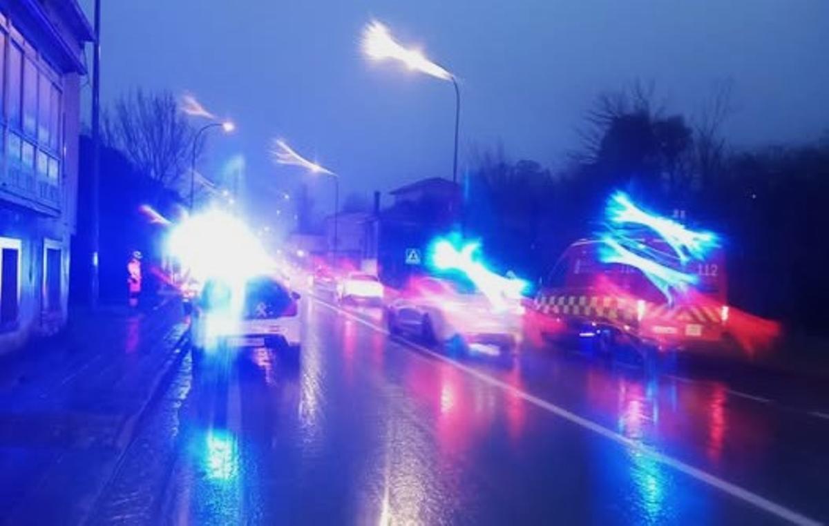 Herido un menor de edad tras ser atropellado en la N-550 a su paso por Iria Flavia