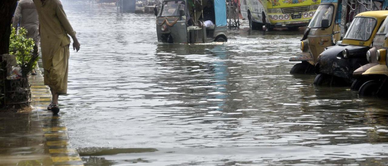 Imagen de las inundaciones en Paquistán.