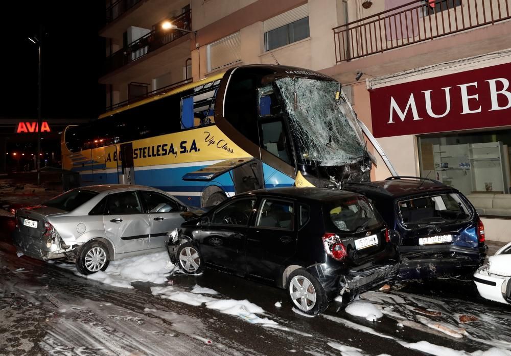 Accidente de autobús en Navarra.