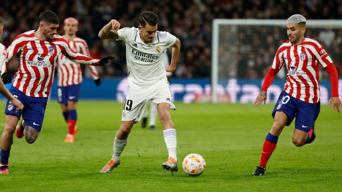 Ceballos entró como suplente antes del descanso