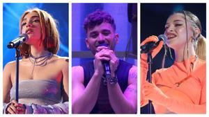 De izquierda a derecha, Violeta, Lluís Sànchez y Denna