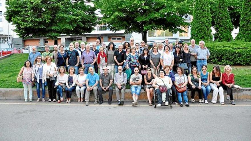 Alumnes i professors que van participar al sopar de final de curs