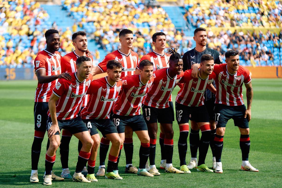 Players of Athletic Club during the Spanish league, La Liga EA Sports, football match played between UD Las Palmas and Athletic Club at Estadio Gran Canaria on March 10, 2024, in Las Palmas de Gran Canaria, Spain. AFP7 10/03/2024 ONLY FOR USE IN SPAIN / Gabriel Jimenez / AFP7 / Europa Press;2024;SOCCER;Sport;ZSOCCER;ZSPORT;UD Las Palmas v Athletic Club - La Liga EA Sports;