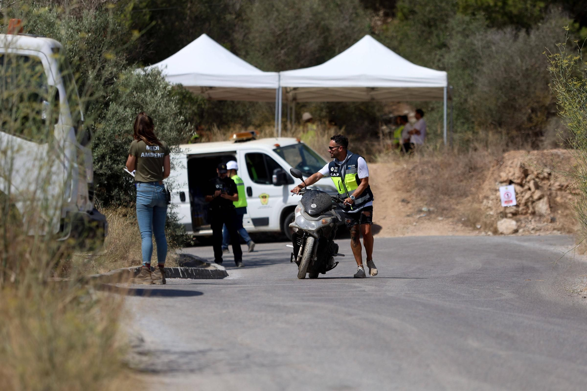 Todas las imágenes del desalojo de Can Rova 2 en Ibiza