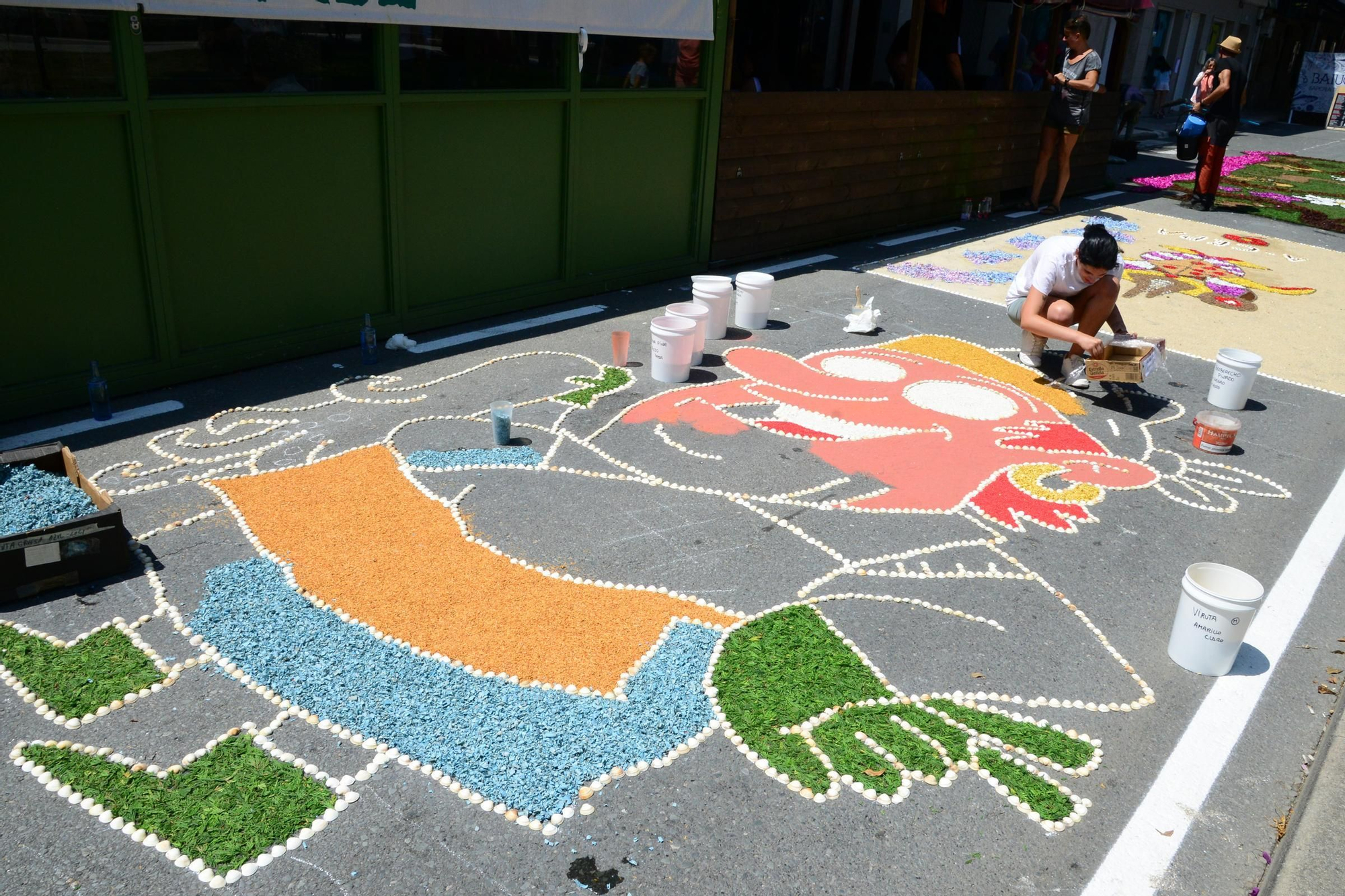 La fiesta de las alfombras florales del Corpus en Bueu (III)