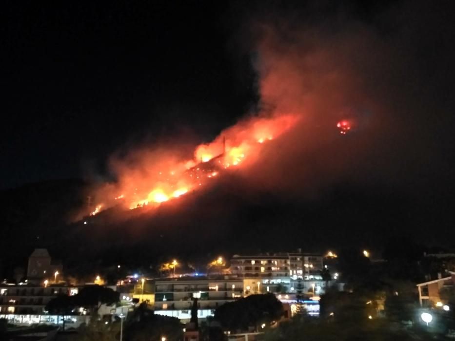 Incendi forestal a Castelldefels