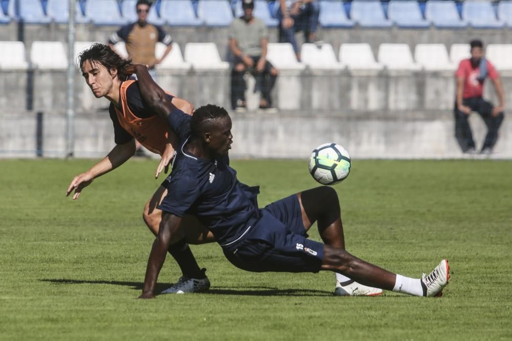 Primer entrenamiento del Real Oviedo