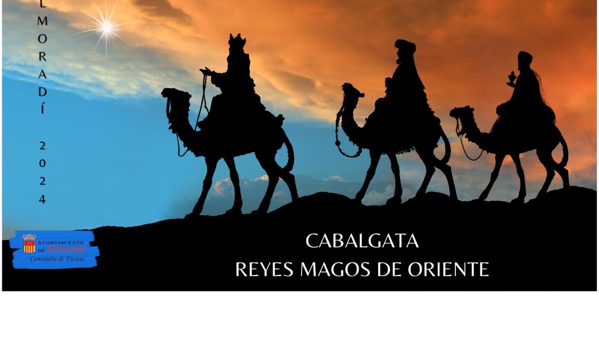 Cartel anunciador de la Cabalgata de Reyes Magos de Almoradí 2024